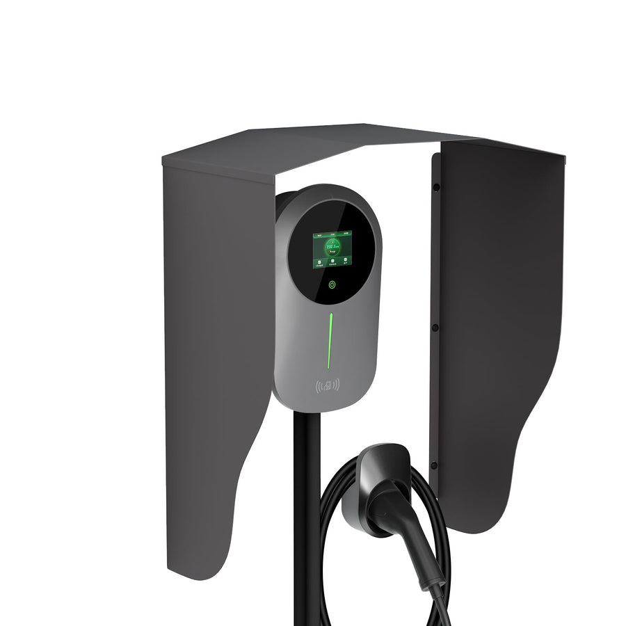 Daolar Wallbox Wetterschutz Schutzdach für e-Auto Ladestation Zubehör für Wallboxen Regenschutz, UV-Schutz, Sonnenschutz Überdachung für Ladesäule Edelstahl Abdeckung wetterfest